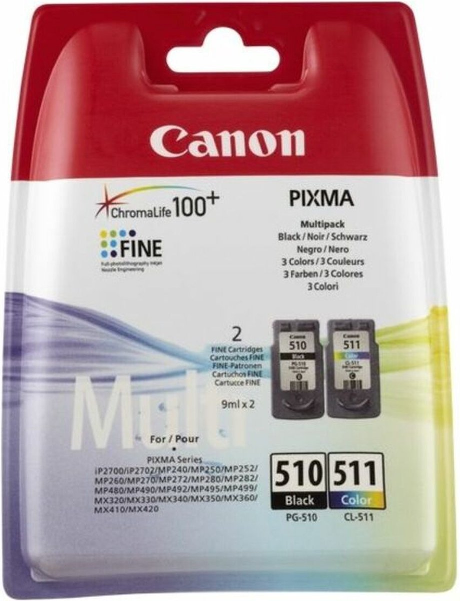 Canon PG-510 / CL-511 - Inktcartridge / / Kleur - Zwart