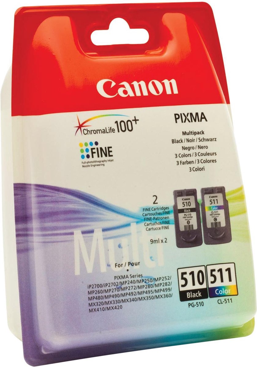 Canon PG-510 / CL-511 - Inktcartridge / / Kleur - Zwart