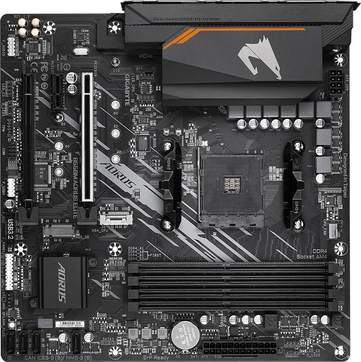 Gigabyte B550M AORUS ELITE Socket AM4 micro ATX AMD B550