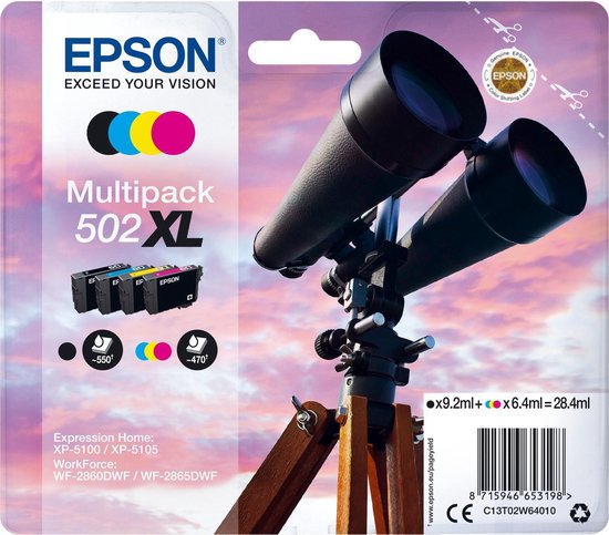 Epson 502XL Cartridges Combo Pack