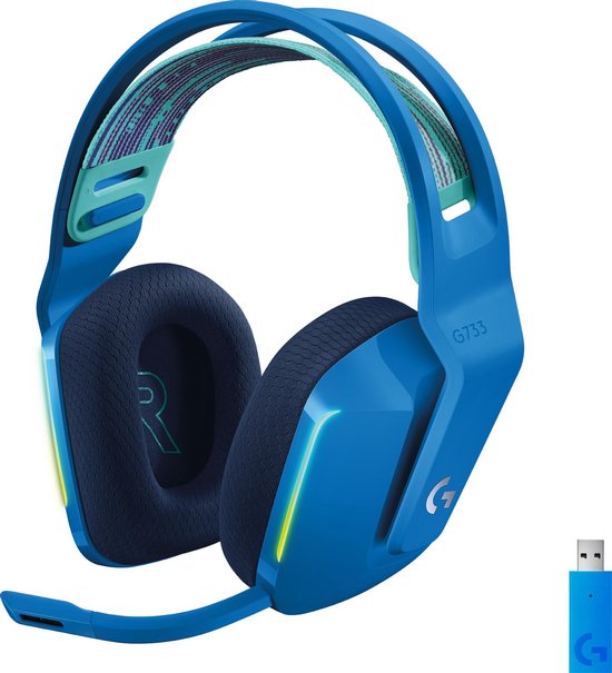 Logitech 733 LIGHTSPEED Wireless Gaming Headset - Blauw