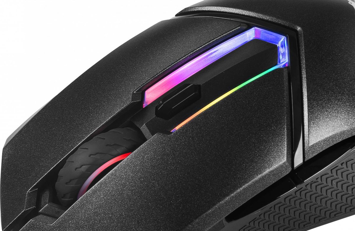 MSI Clutch GM30 muis USB Type-A Optisch 6200 DPI Rechtshandig - Zwart