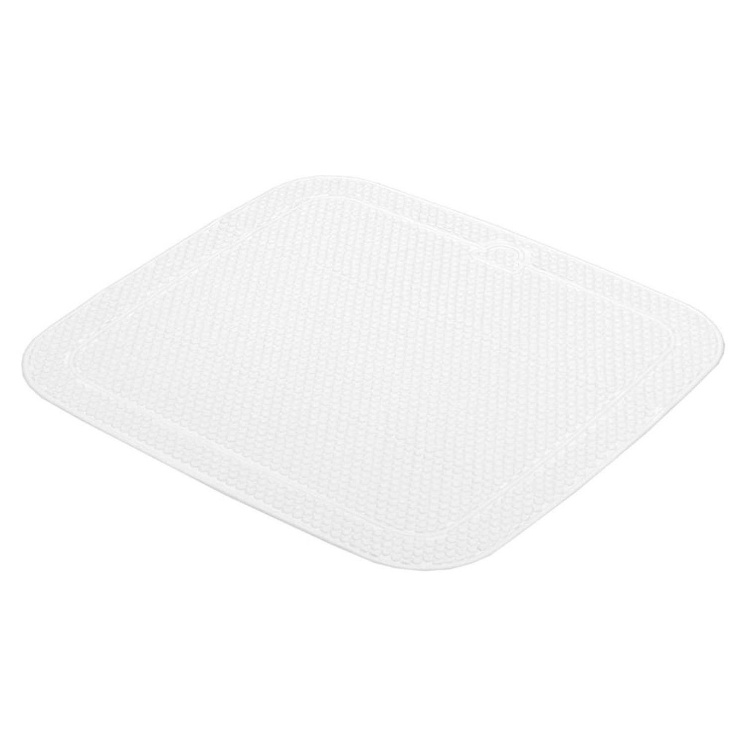 Kleine Wolke Badmat Anti-slip Samoa 55x55 Cm - Wit