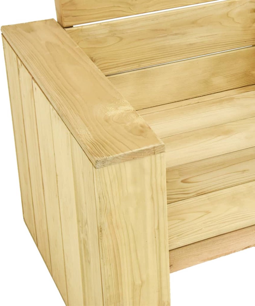 Vidaxl 4-delige Loungeset Geïmpregneerd Grenenhout - Bruin