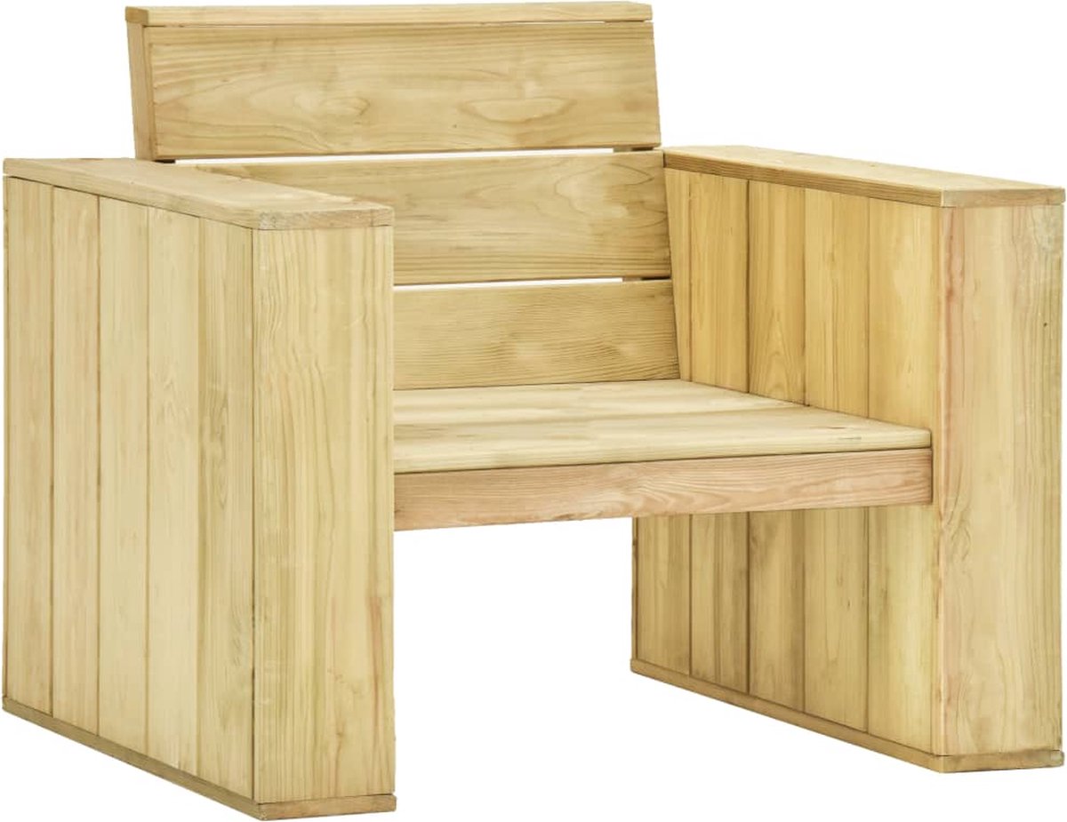 Vidaxl 4-delige Loungeset Geïmpregneerd Grenenhout - Bruin