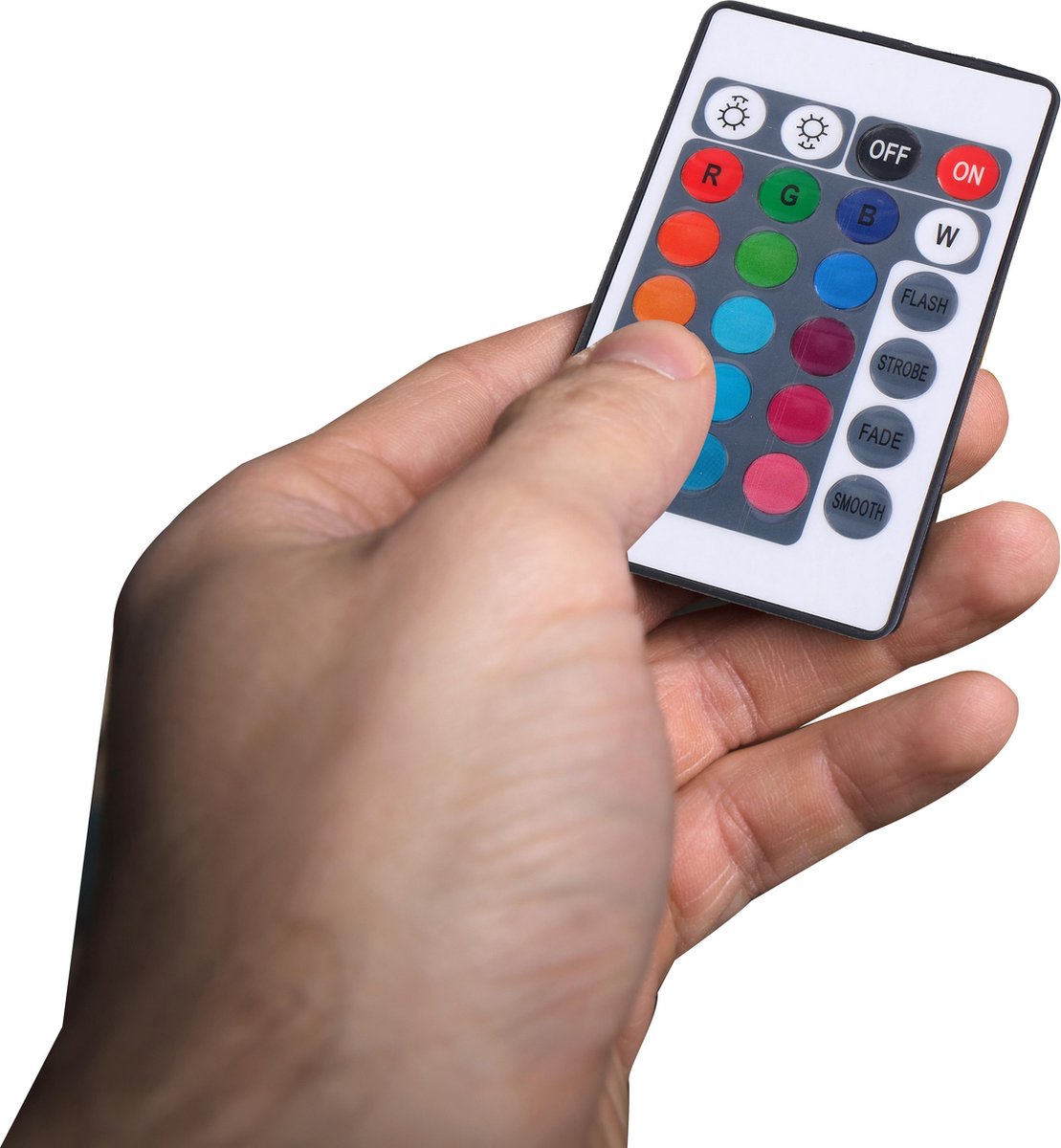 Grundig Maanlamp - Led - Met Afstandsbediening - 16 Kleuren - Dimbaar - 10,5 Cm - Wit