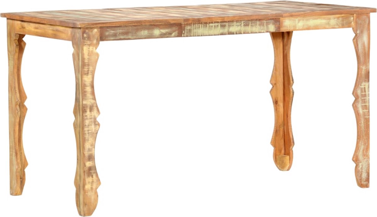 Vidaxl Eettafel 140x70x76 Cm Massief Gerecycled Hout - Bruin