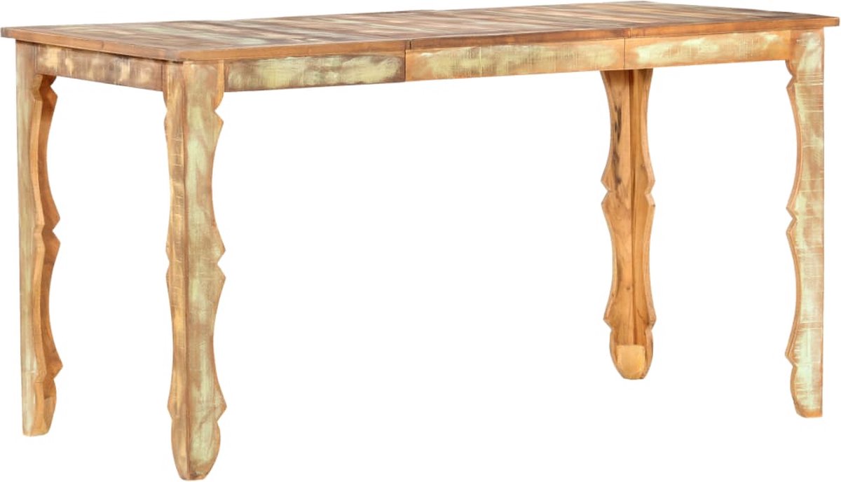 Vidaxl Eettafel 140x70x76 Cm Massief Gerecycled Hout - Bruin