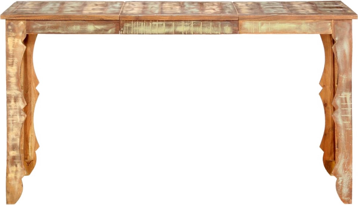 Vidaxl Eettafel 140x70x76 Cm Massief Gerecycled Hout - Bruin