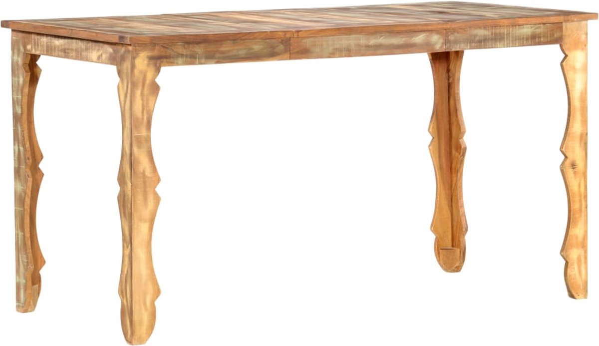 Vidaxl Eettafel 140x70x76 Cm Massief Gerecycled Hout - Bruin