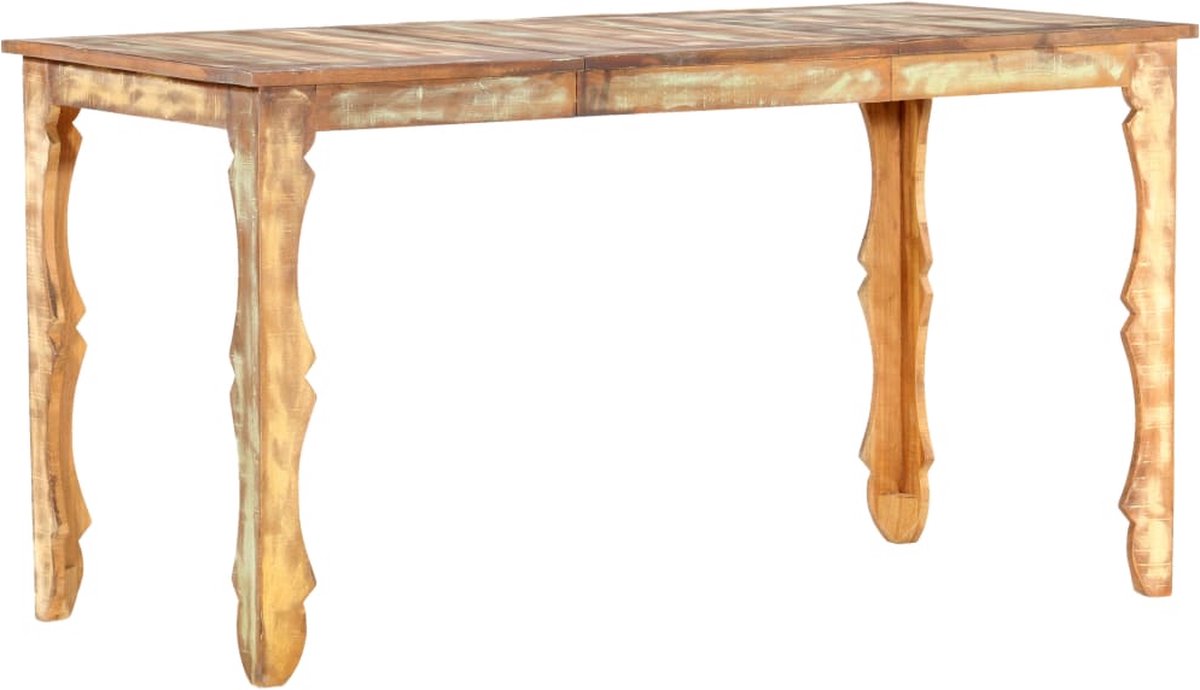 Vidaxl Eettafel 140x70x76 Cm Massief Gerecycled Hout - Bruin