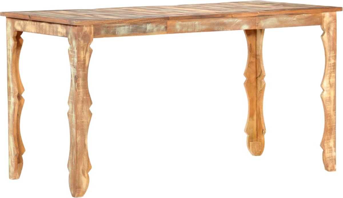 Vidaxl Eettafel 140x70x76 Cm Massief Gerecycled Hout - Bruin