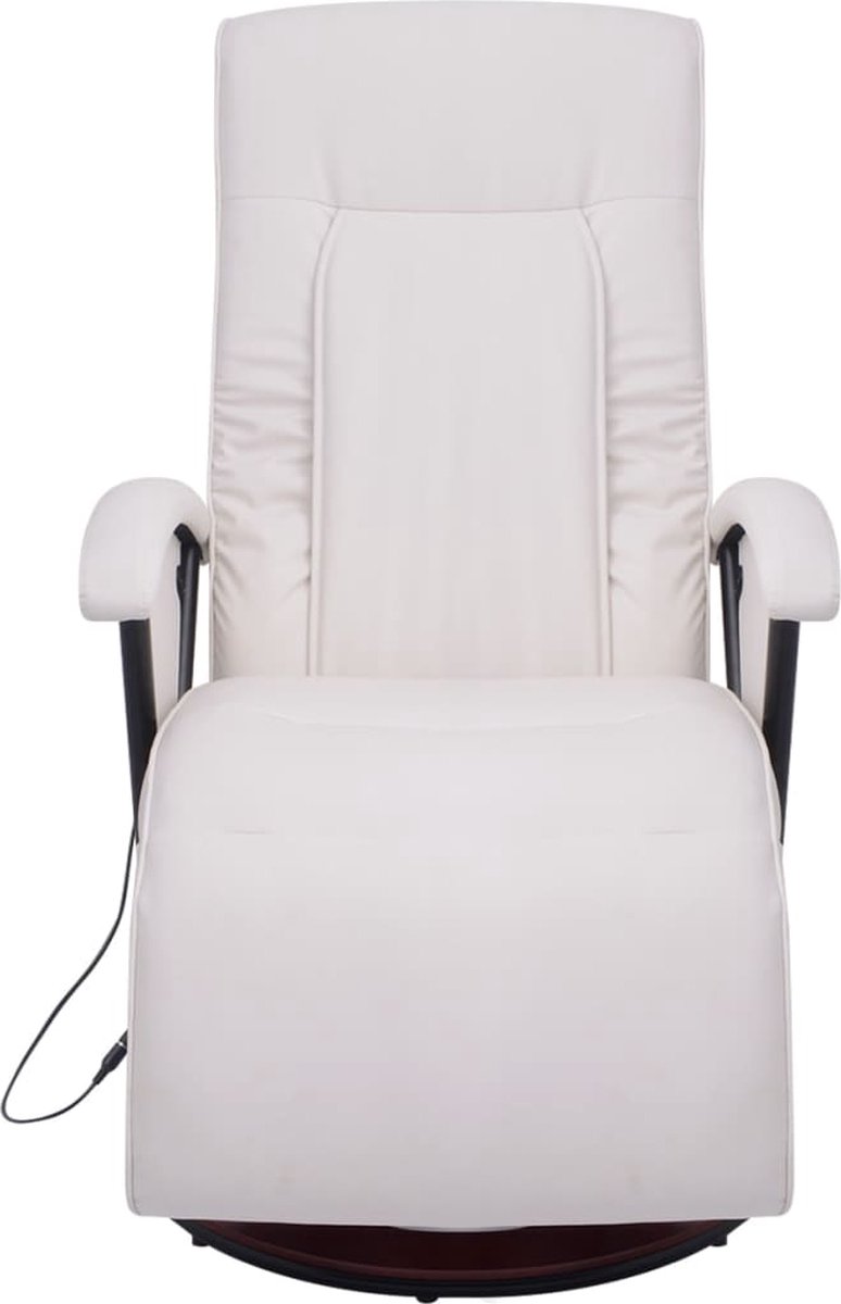 Vidaxl Shiatsu Massagestoel Kunstleer - Wit