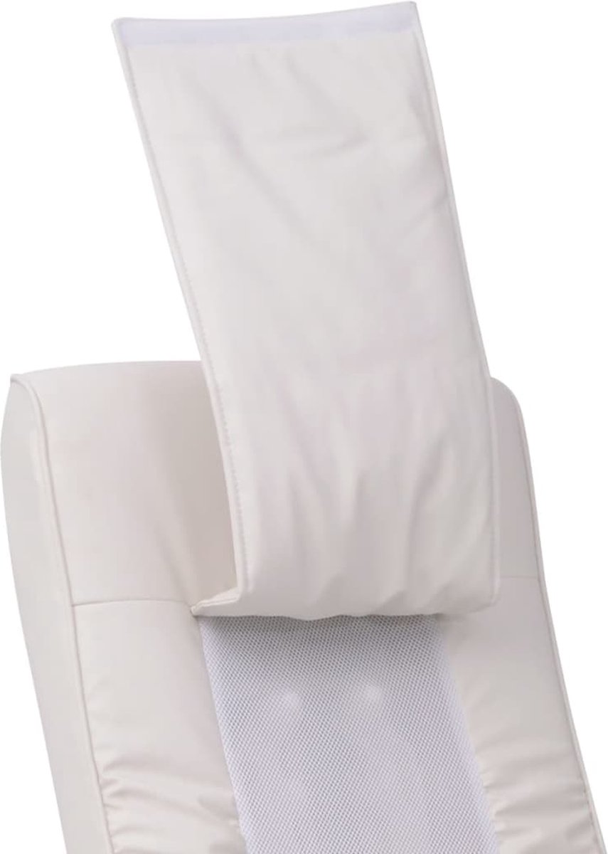 Vidaxl Shiatsu Massagestoel Kunstleer - Wit
