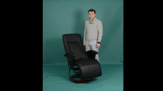 Vidaxl Shiatsu Massagestoel Kunstleer - Zwart