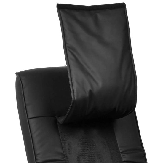 Vidaxl Shiatsu Massagestoel Kunstleer - Zwart