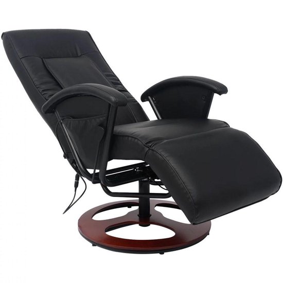 Vidaxl Shiatsu Massagestoel Kunstleer - Zwart