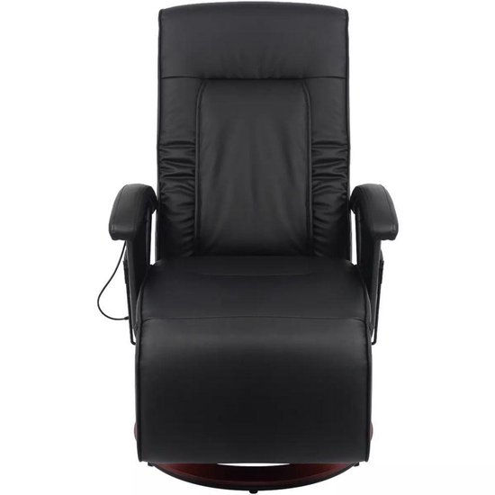 Vidaxl Shiatsu Massagestoel Kunstleer - Zwart