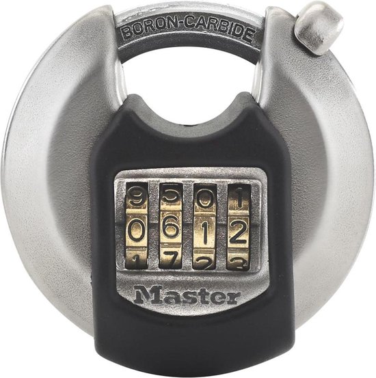 Masterlock Discus Hangslot Excell 70 Mm Roestvrij Staal M40eurdnum - Silver