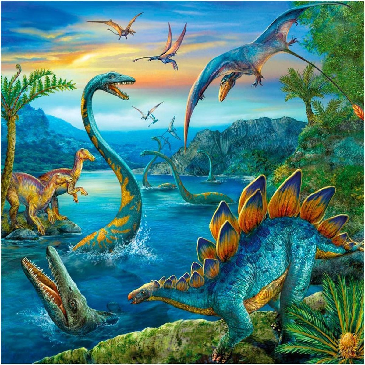 Ravensburger Puzzel Dinosaurus - 3 X 49 Stukjes