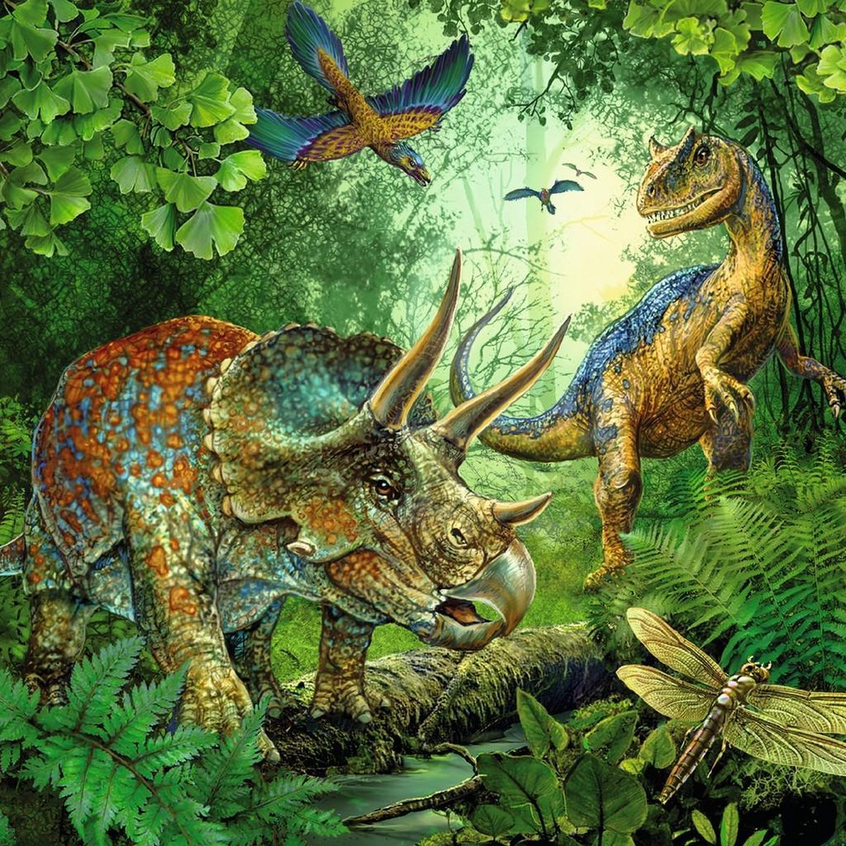 Ravensburger Puzzel Dinosaurus - 3 X 49 Stukjes