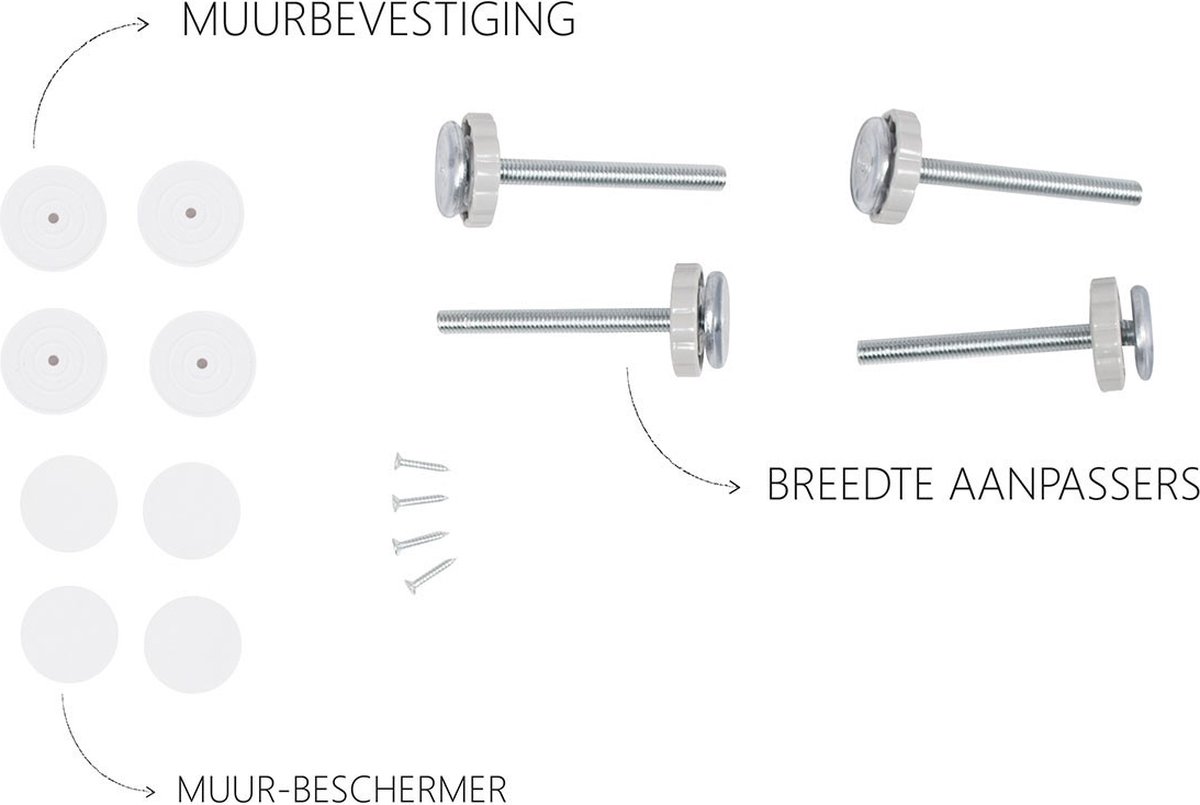 Baninni Vicino Klemhekje - - Wit