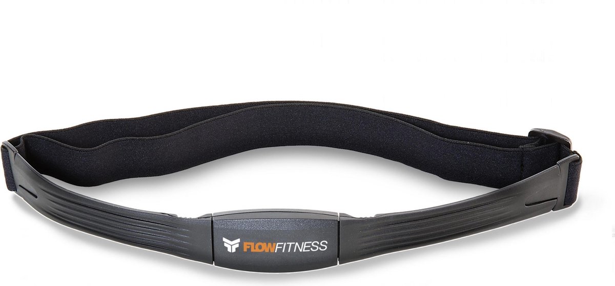 Flow Fitness 5 Khz Borstband / Hartslagband - Zwart
