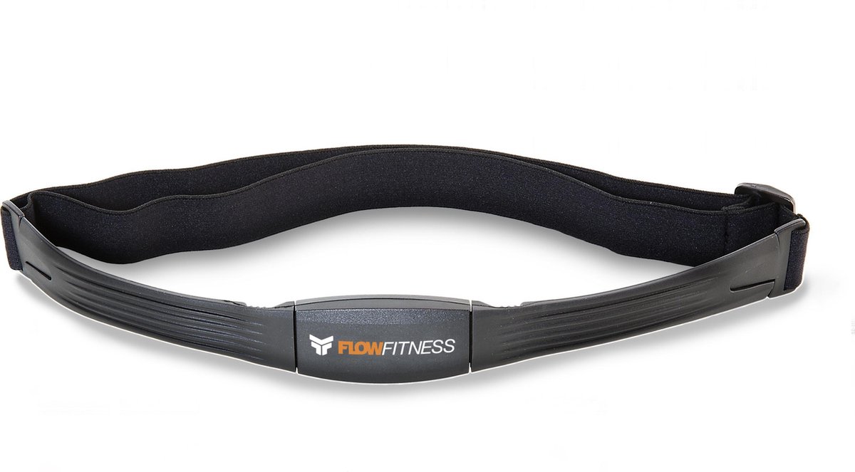 Flow Fitness 5 Khz Borstband / Hartslagband - Zwart