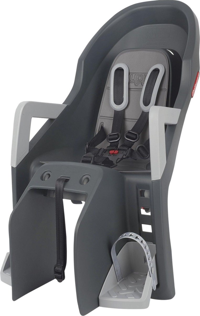 Polisport Fietszitje Achter Guppy Maxi Dragerbevestiging Zwart/ - Grijs