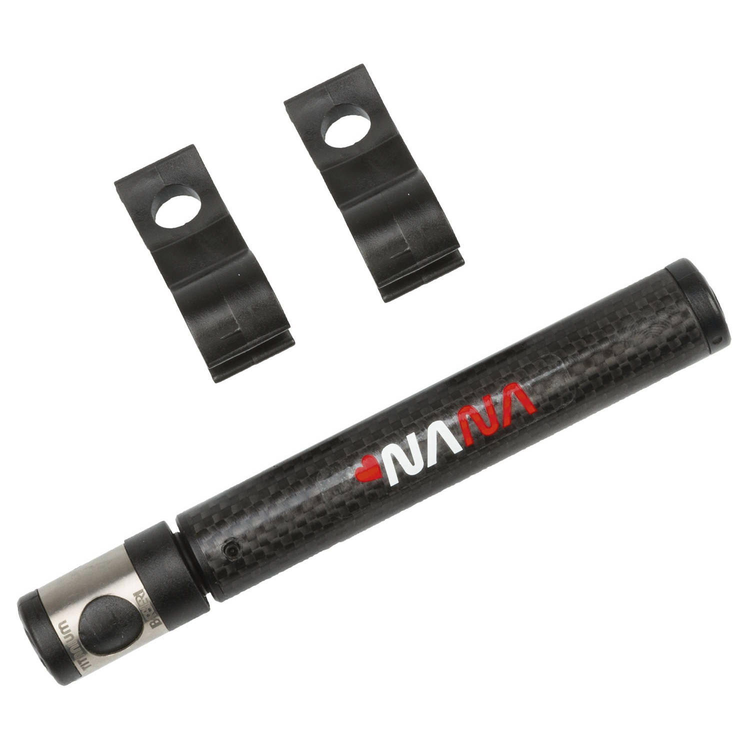 Barbieri Nana Mini Fietspomp Carbon Fv/dv 139 Mm - Zwart