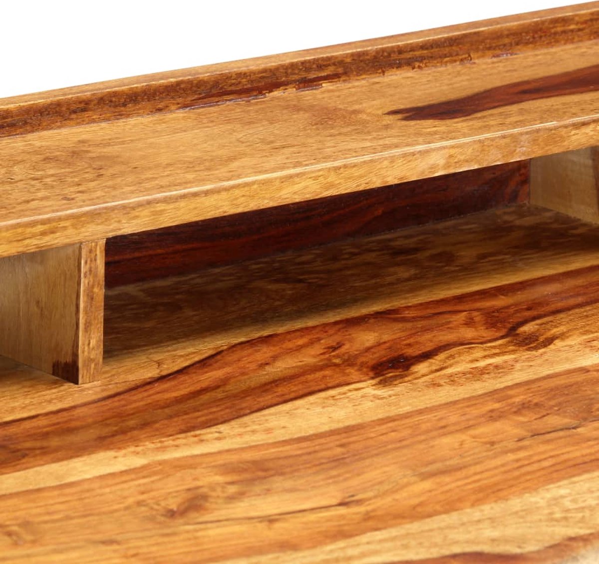 Vidaxl Schrijftafel 115x50x85 Cm Massief Sheeshamhout - Bruin