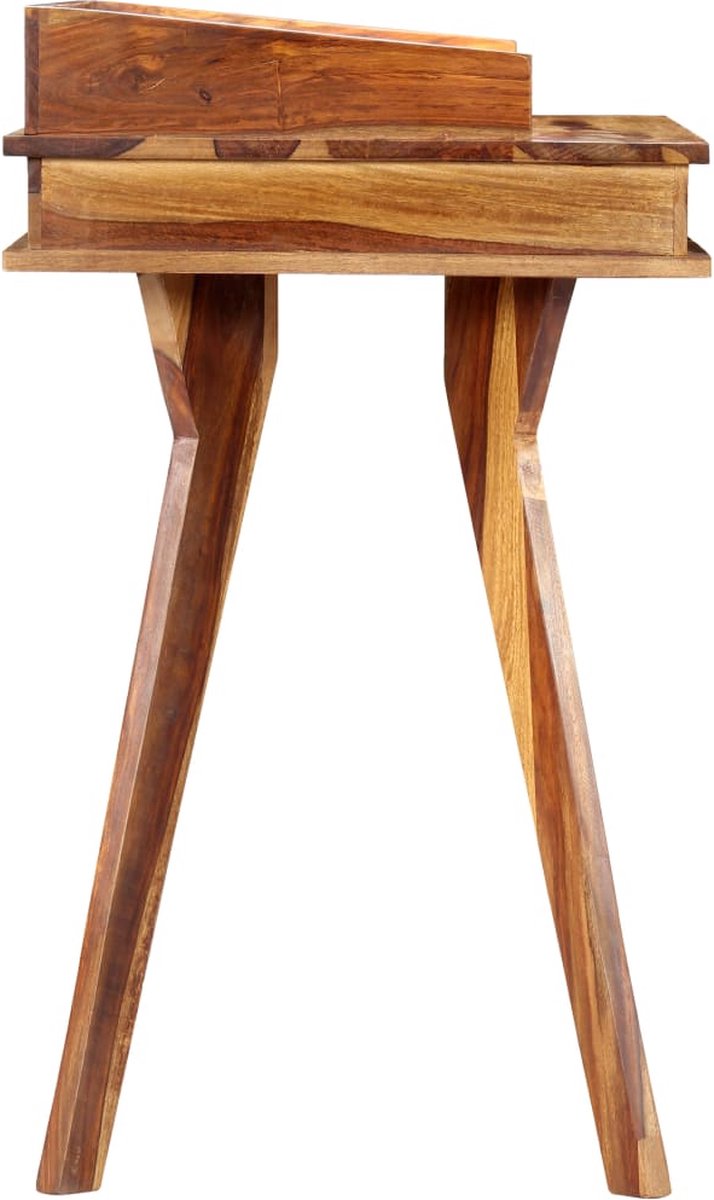 Vidaxl Schrijftafel 115x50x85 Cm Massief Sheeshamhout - Bruin