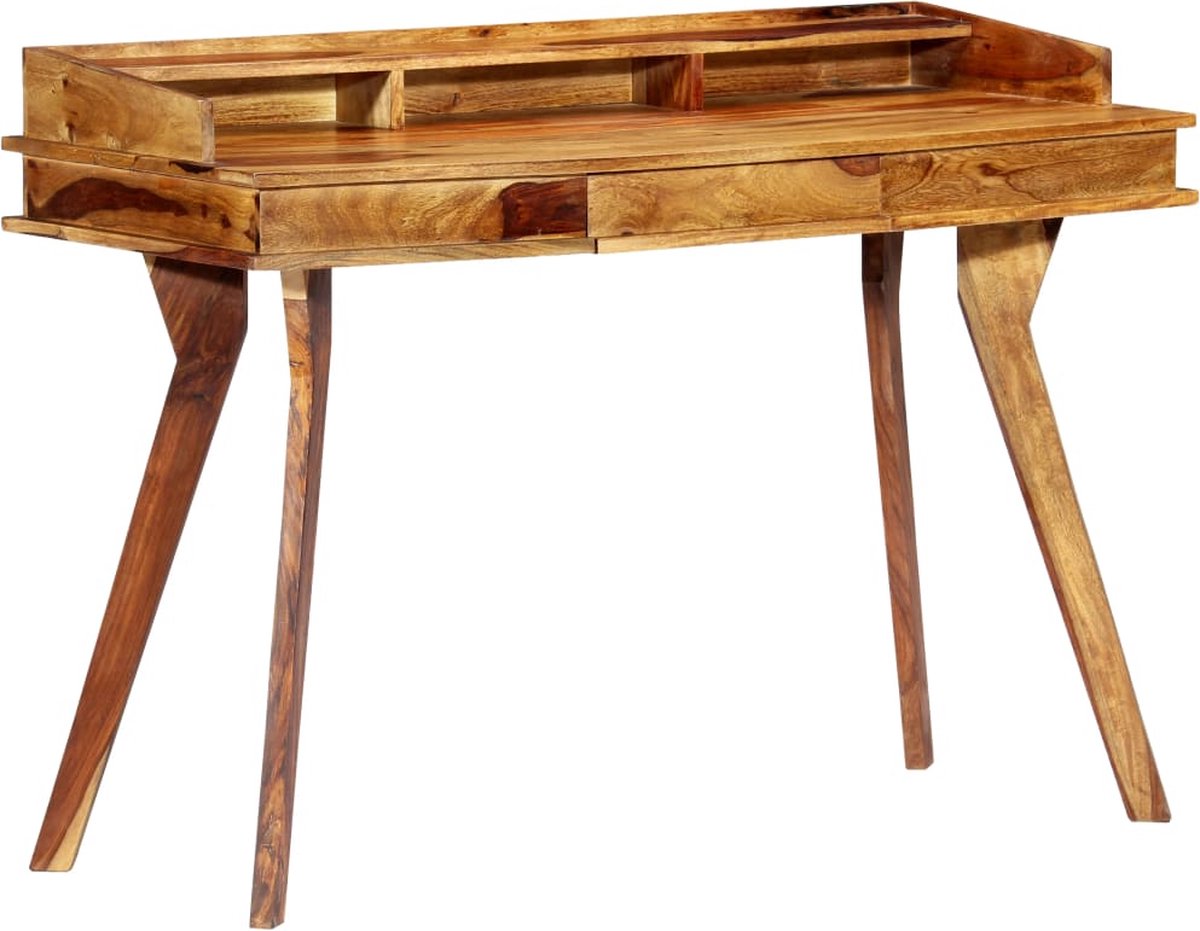 Vidaxl Schrijftafel 115x50x85 Cm Massief Sheeshamhout - Bruin