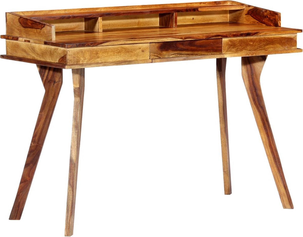 Vidaxl Schrijftafel 115x50x85 Cm Massief Sheeshamhout - Bruin