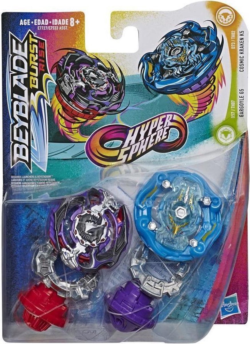 Beyblade Vechttolset Hypersphere Junior Rood/groen 4-delig - Blauw