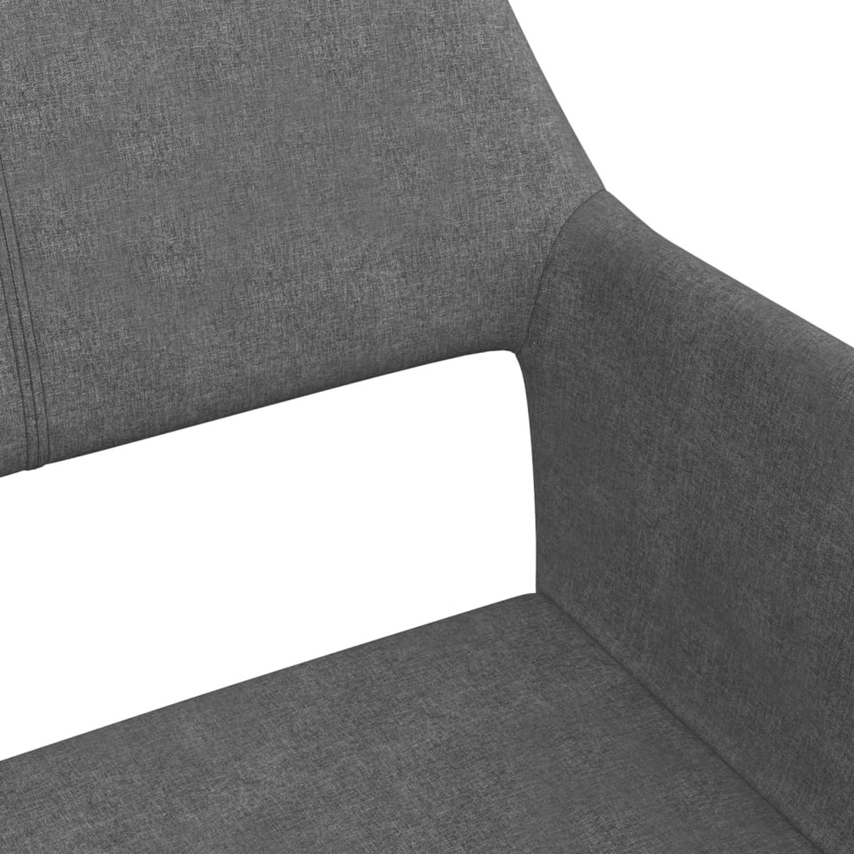 Vidaxl Eetkamerstoelen 2 St Stof Donker - Grijs