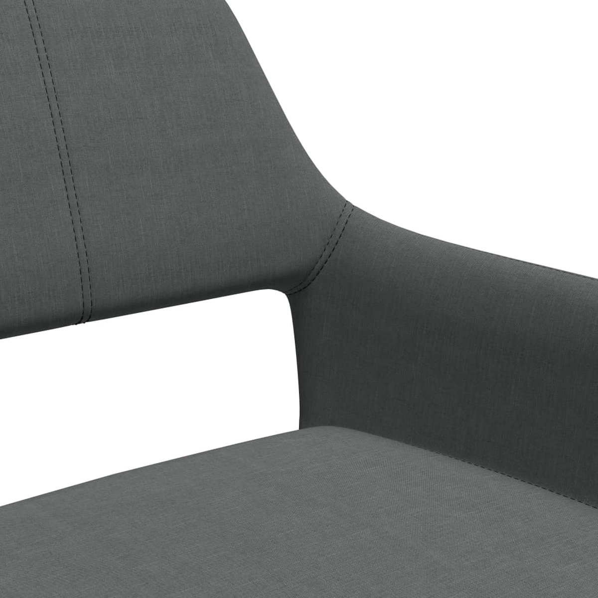 Vidaxl Eetkamerstoelen 2 St Stof Donker - Grijs