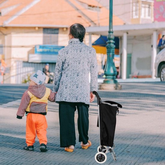 Orange85 Boodschappentrolley Met Wielen - Zwart