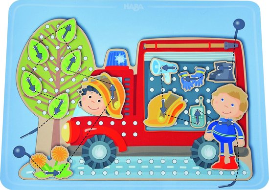 HABA Rijgspel In Actie Junior Hout 37 Onderdelen