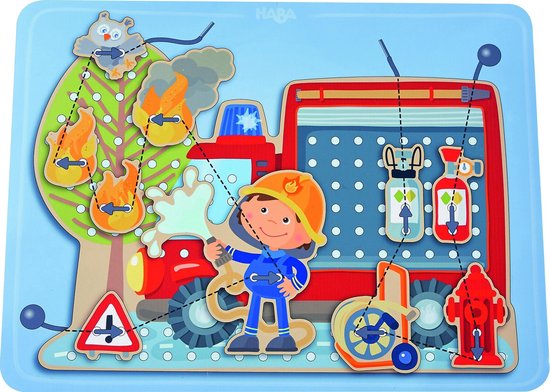 HABA Rijgspel In Actie Junior Hout 37 Onderdelen