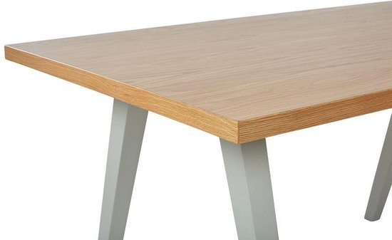 Beliani Lenister Eettafel Mdf 90 X 150 Cm - Bruin