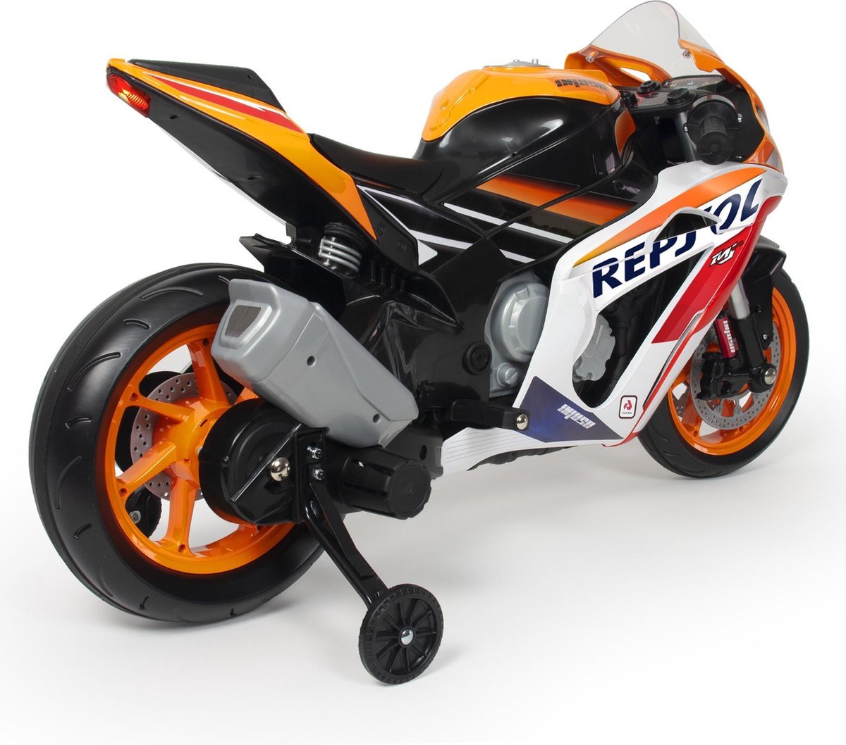 Injusa Accuvoertuig Motorfiets Repsol 12v 113 Cm/wit - Oranje