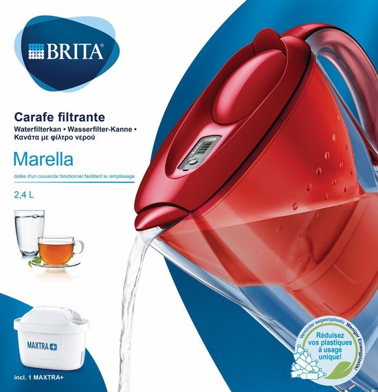 Brita Waterfilterkan Marella Cool 2,4l - Rood