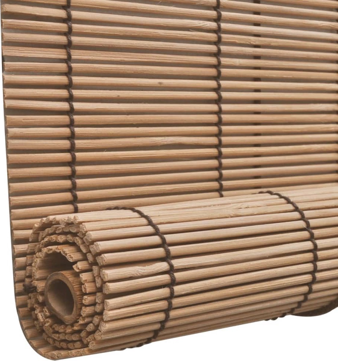 Vidaxl Rolgordijnen 2 St 120x220 Cm Bamboe - Bruin