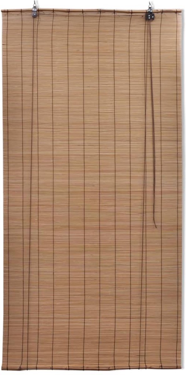 Vidaxl Rolgordijnen 2 St 120x220 Cm Bamboe - Bruin