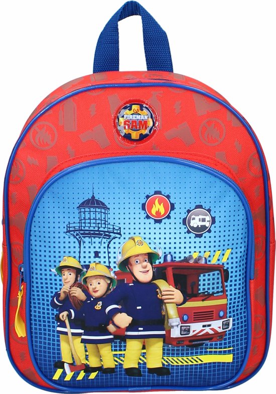 Brandweerman Sam Rugzak Junior 7 Liter Polyester Rood/ - Blauw