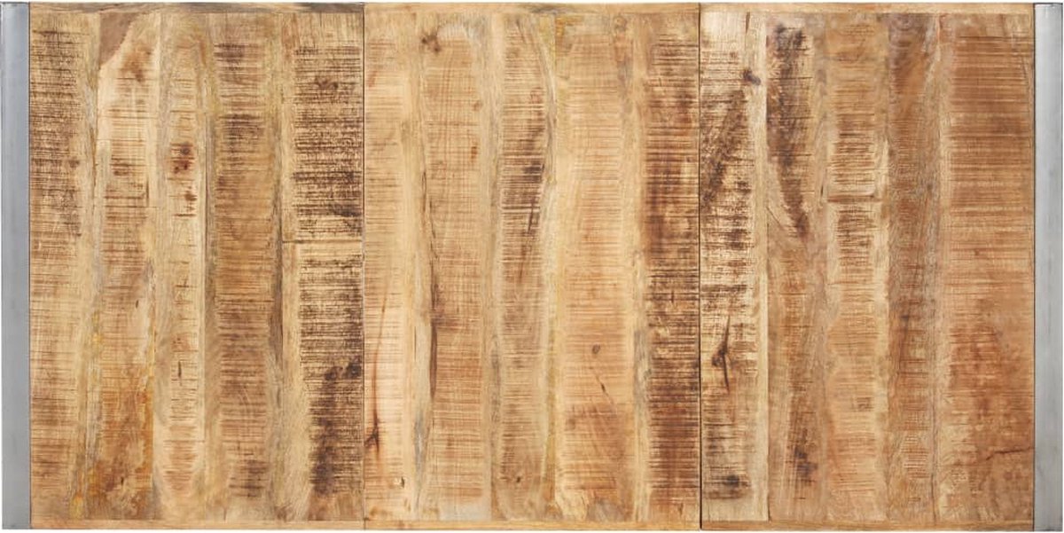 Vidaxl Eettafel 200x100x75 Cm Massief Ruw Mangohout - Bruin