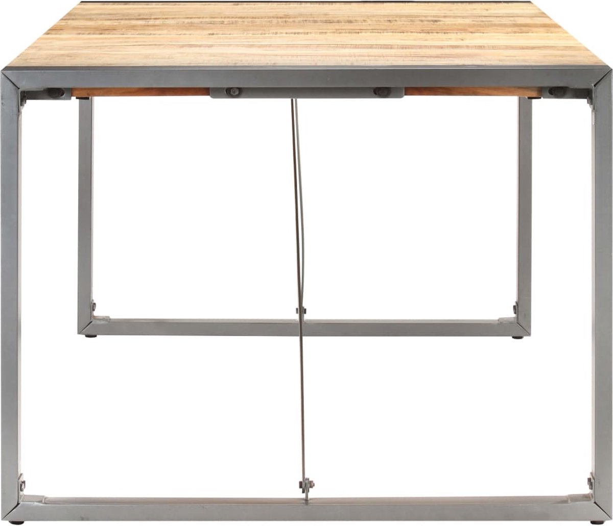 Vidaxl Eettafel 200x100x75 Cm Massief Ruw Mangohout - Bruin