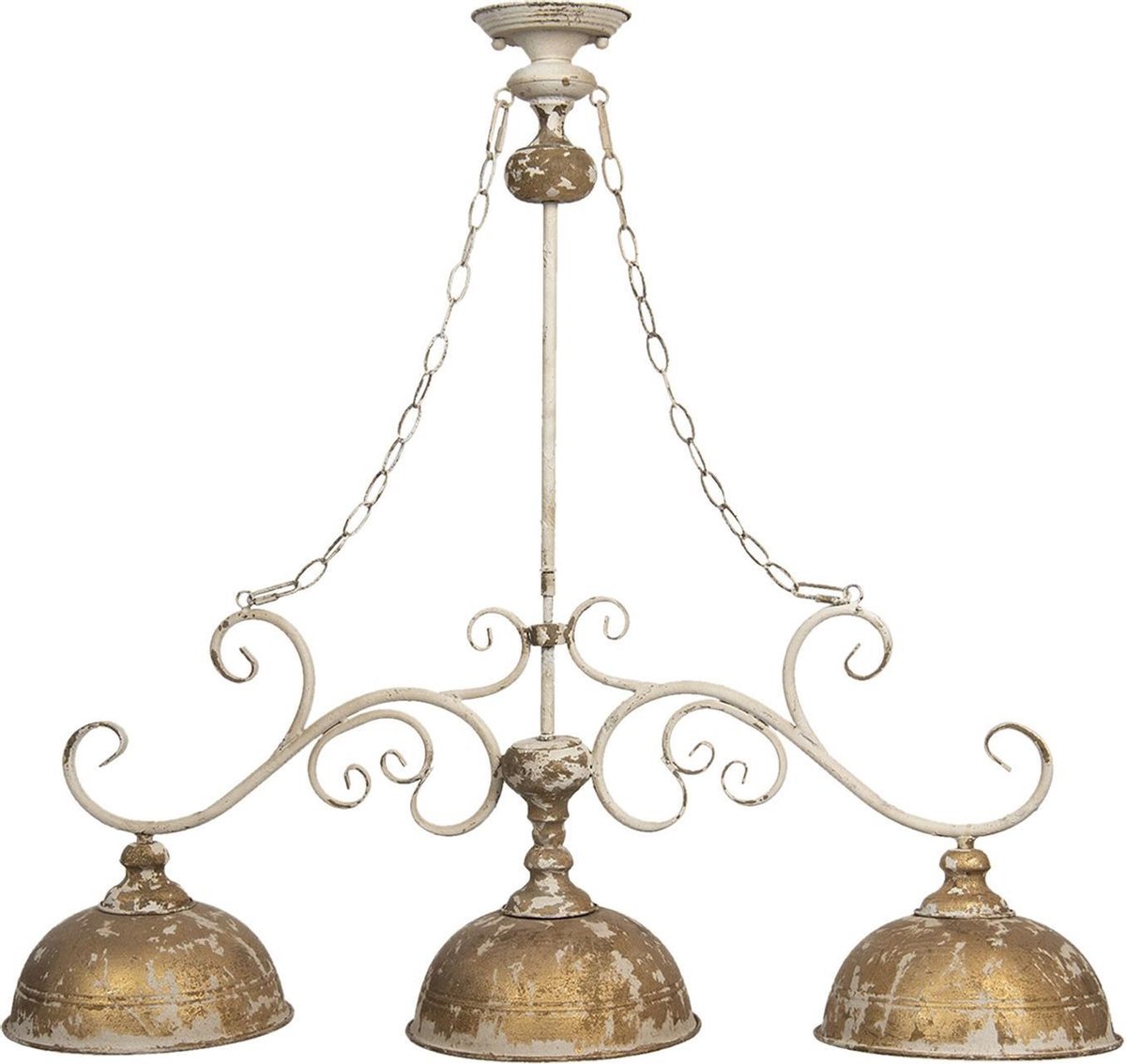 Clayre & Eef Hanglamp 5lmp310 99*26*88 Cm - Ijzer Hanglamp - Goud