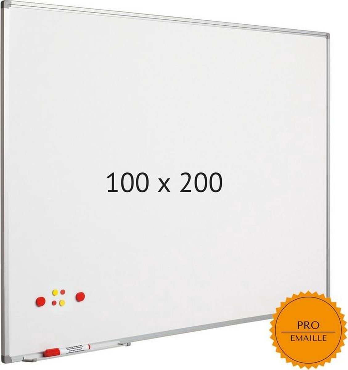 Smit Visual Whiteboard 100x200 Cm - Magnetisch / Emaille